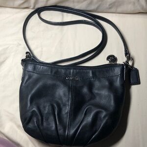 Coach Ashley Leather Crossbody Shoulder Bag Black Purse NEW CONDITION